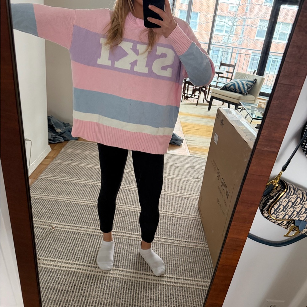 Trendy Ski-Knit Sweater